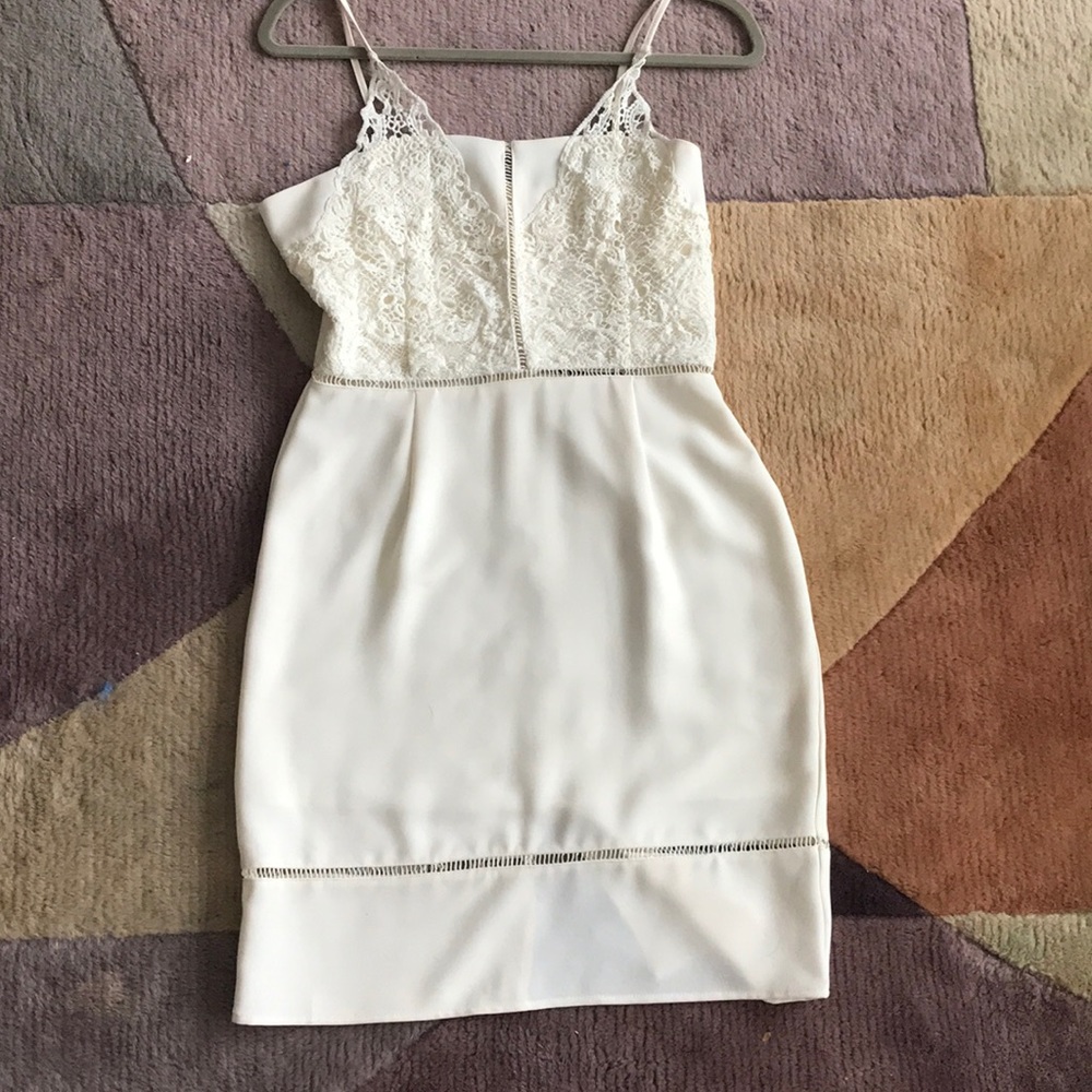 White lace dress